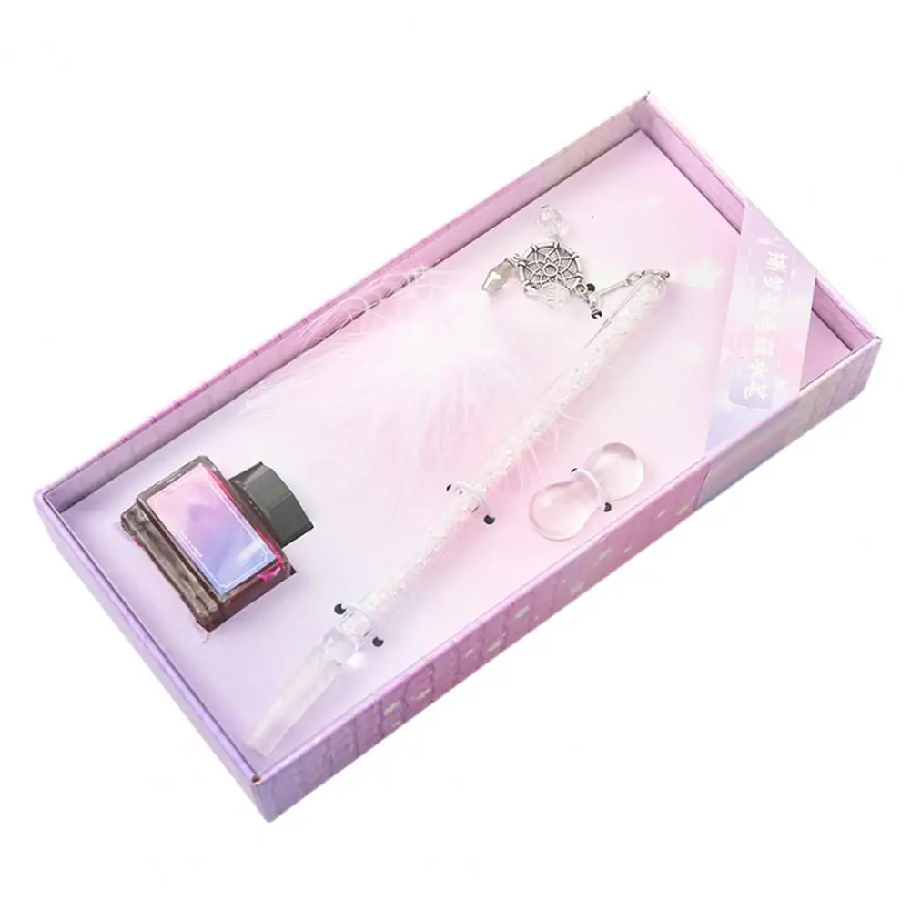 Glass 1Set Dreamlike Art Crystal Signature Pen Lightweight Dip Pen Glossy Surface for Sketching
Glass 1Set Dreamlike Art Crystal Signature Pen Lightweight Dip Pen Glossy Surface for Sketching