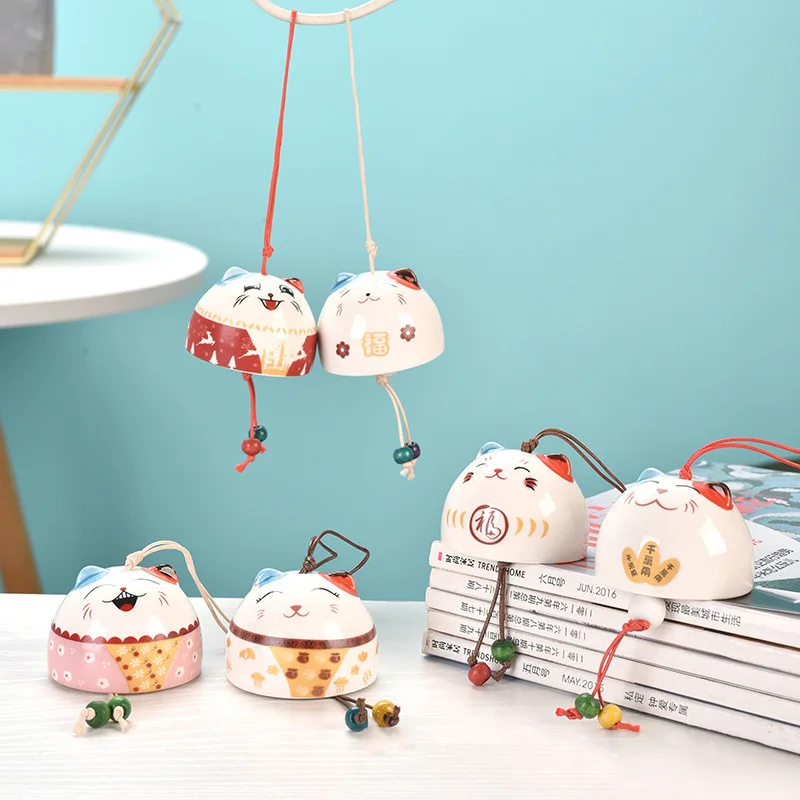 Japanese Style Ceramic Lucky Fortune Cat Bell Wind Chimes Pendant Ornament Windbell Art Crafts Decor Ornaments Gifts
Japanese Style Ceramic Lucky Fortune Cat Bell Wind Chimes Pendant Ornament Windbell Art Crafts Decor Ornaments Gifts