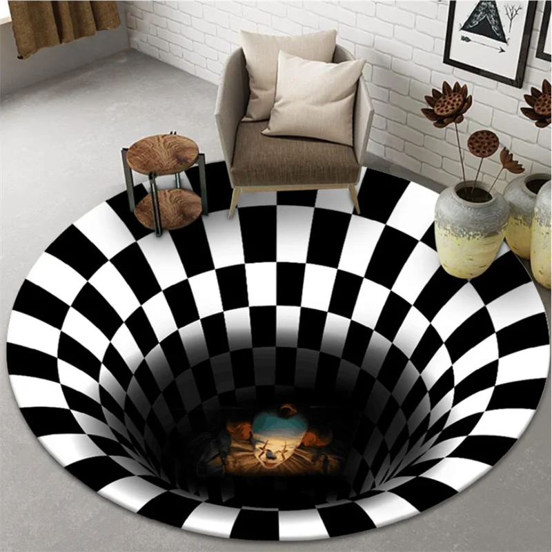 Swirl 3D Illusion Rug Round Stereo Space Vertigo Rug Bedroom Decoration Living Room Corridor Abstract Anti-Slip Geometric Mat
Swirl 3D Illusion Rug Round Stereo Space Vertigo Rug Bedroom Decoration Living Room Corridor Abstract Anti-Slip Geometric Mat