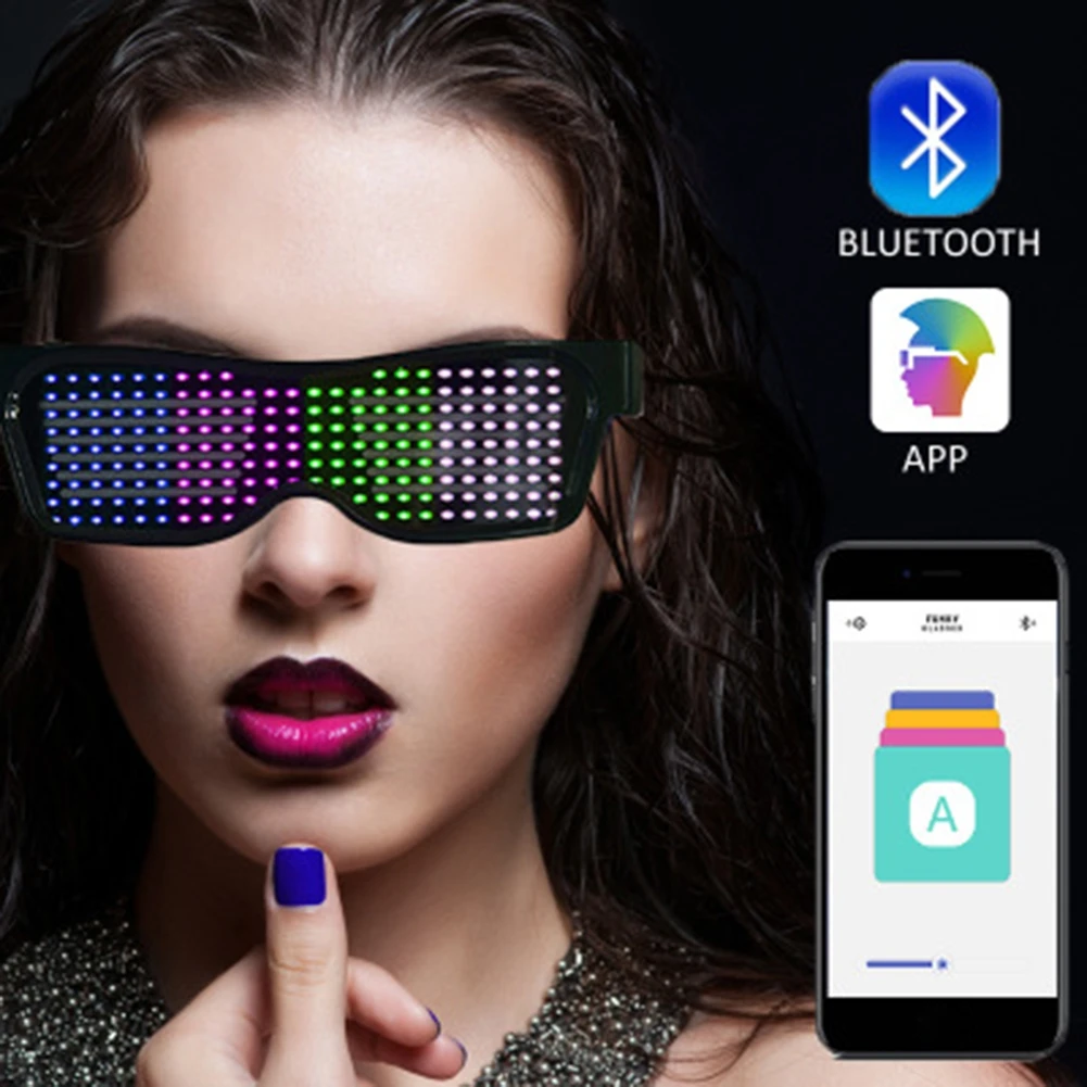 Usb Charging Glasses Flash Led Glasses New Glitter Party Props Diy App Technology Light Up Toys Futuristic Party Accessories
Usb Charging Glasses Flash Led Glasses New Glitter Party Props Diy App Technology Light Up Toys Futuristic Party Accessories