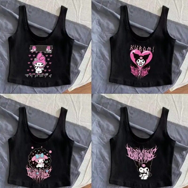Kawaii Sanrioed Kuromi My Moledy Cinnamoroll Women Vest Cute Anime Cartoon Cotton Sleeveless Tank Tops Y2K Summer 2023 Clothes
Kawaii Sanrioed Kuromi My Moledy Cinnamoroll Women Vest Cute Anime Cartoon Cotton Sleeveless Tank Tops Y2K Summer 2023 Clothes