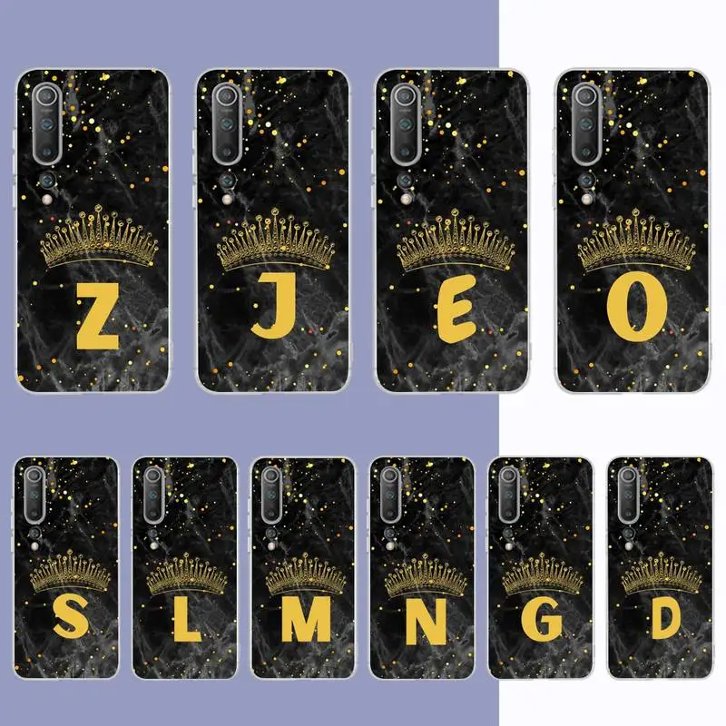 Initial Crown Letter Phone Case for Samsung S21 A10 for Redmi Note 7 9 for Huawei P30Pro Honor 8X 10i cover
Initial Crown Letter Phone Case for Samsung S21 A10 for Redmi Note 7 9 for Huawei P30Pro Honor 8X 10i cover
