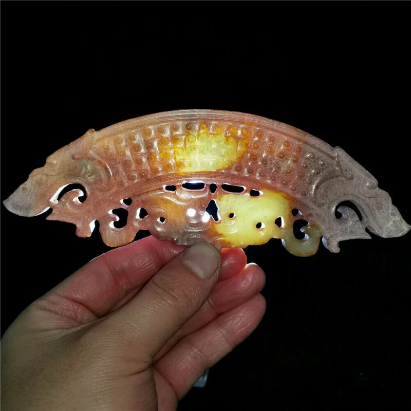 Китайский нефритовый нефрит Hetian, ручная работа, кулон, ожерелье, Статуя Дракона, монстра, Би 
Китайский нефритовый нефрит Hetian, ручная работа, кулон, ожерелье, Статуя Дракона, монстра, Би