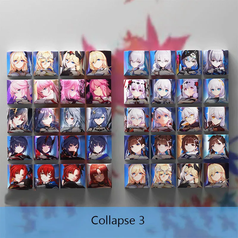 Collapse 3 Mebius Alicia Hilar Thunder Bud Garment Hot Sublimation Animation Keycap anime Keyboard Original factory height
Collapse 3 Mebius Alicia Hilar Thunder Bud Garment Hot Sublimation Animation Keycap anime Keyboard Original factory height