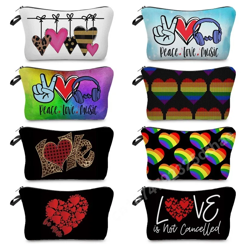 Love Heart Printed Cosmetics Bag for Women, Fashion School Pencil Case, Portable Makeup Bags, Travel Toiletry Organizer for Lady
Love Heart Printed Cosmetics Bag for Women, Fashion School Pencil Case, Portable Makeup Bags, Travel Toiletry Organizer for Lady