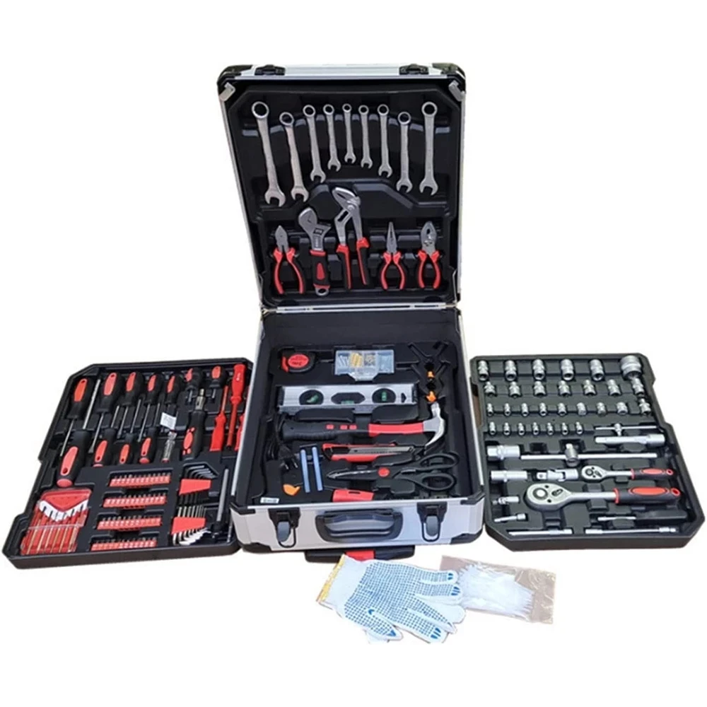 New low price Home Tool Kit Tool Sets 399 Pieces Repair Tool Combination Package Mixed Tool Box Wheels Household Wall Plate 
New low price Home Tool Kit Tool Sets 399 Pieces Repair Tool Combination Package Mixed Tool Box Wheels Household Wall Plate