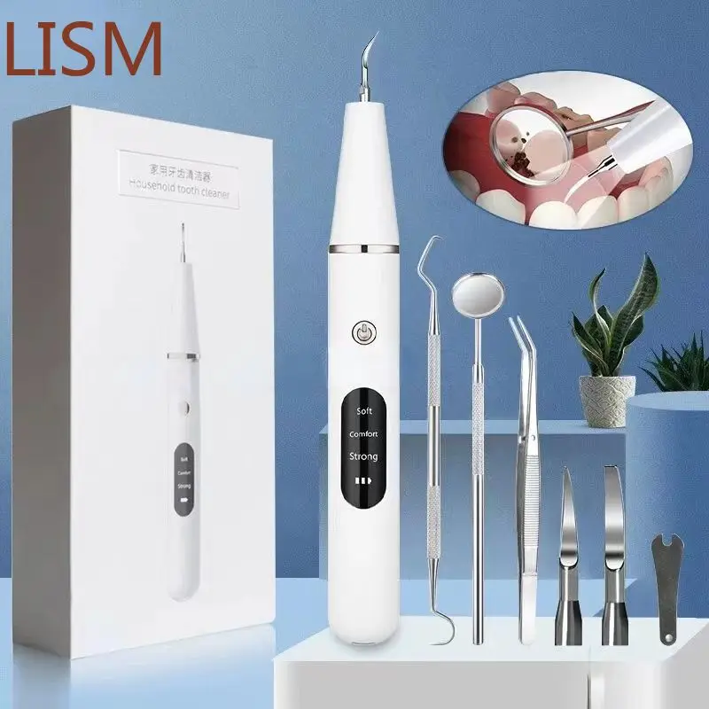 Electric Sonic Dental Calculus Scaler Oral Teeth Tartar Remover Plaque Stains Cleaner Removal Teeth Whitening Portable with LED
Electric Sonic Dental Calculus Scaler Oral Teeth Tartar Remover Plaque Stains Cleaner Removal Teeth Whitening Portable with LED