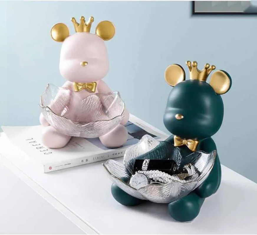 1PC Resin Bear Violent Bear Cute Ornament Tray Sculpture Creative Cartoon Fruit Dish Snack Plate Home Decoration Living Room
1PC Resin Bear Violent Bear Cute Ornament Tray Sculpture Creative Cartoon Fruit Dish Snack Plate Home Decoration Living Room
