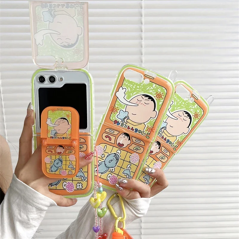 Crayons shinchans bracelet with stand cartoon Phone Case for Samsung Galaxy Z Flip 3 4 Hard PC Back Cover for Z Flip 5 Case Case
Crayons shinchans bracelet with stand cartoon Phone Case for Samsung Galaxy Z Flip 3 4 Hard PC Back Cover for Z Flip 5 Case Case