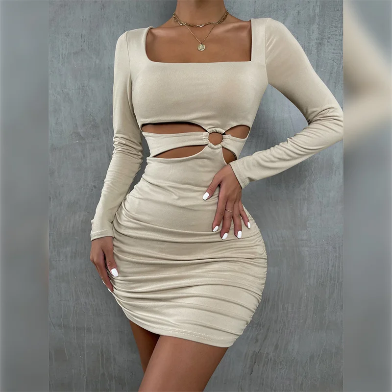 2022 Sexy Women Bodycon Hips Wrap Cutout Dress Long Sleeve Mini Dress Lady Stretch Party Clubwear Fetish Pleaser Short Dress
2022 Sexy Women Bodycon Hips Wrap Cutout Dress Long Sleeve Mini Dress Lady Stretch Party Clubwear Fetish Pleaser Short Dress