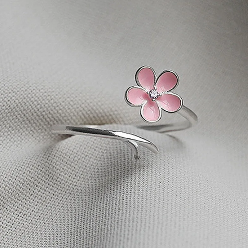 Korean Sweet Cute Flower Rings For Women Elegant Temperament Zircon Flower Opening Finger Ring Wedding Engagement Jewelry Gift
Korean Sweet Cute Flower Rings For Women Elegant Temperament Zircon Flower Opening Finger Ring Wedding Engagement Jewelry Gift