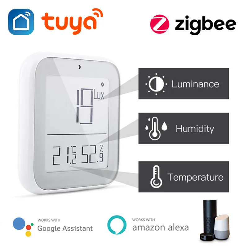 Датчик температуры и влажности Tuya Smart ZigBee, комнатный гигрометр, термометр с ЖК-дисплеем, поддержка Alexa Google Assistant
Датчик температуры и влажности Tuya Smart ZigBee, комнатный гигрометр, термометр с ЖК-дисплеем, поддержка Alexa Google Assistant