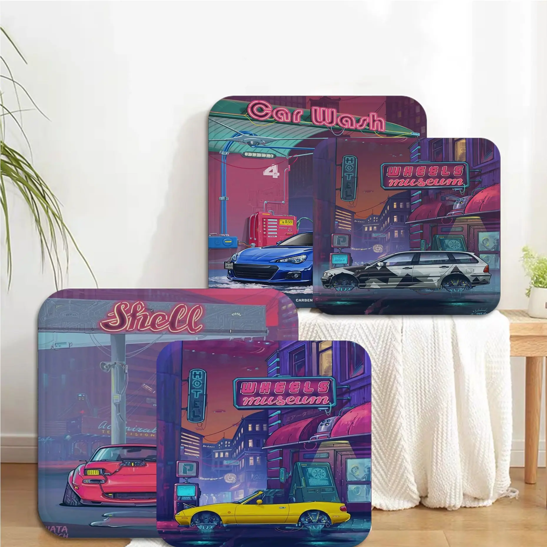Car Wash Frame Poster Synthwave Neon 80S Art Plush Cushion Home Back Cushion Soft Comfortable 50x50cm Outdoor Garden Cushions
Car Wash Frame Poster Synthwave Neon 80S Art Plush Cushion Home Back Cushion Soft Comfortable 50x50cm Outdoor Garden Cushions
