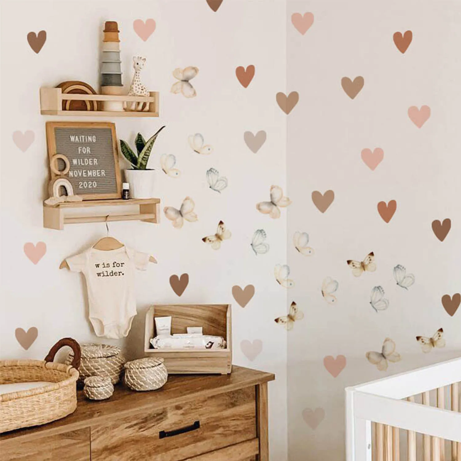 Funlife® Boho Butterfly Boho Hearts Nursery Wall Decals Kids Wall Stickers Waterproof Children Girls Bedroom Baby's Room Decor
Funlife® Boho Butterfly Boho Hearts Nursery Wall Decals Kids Wall Stickers Waterproof Children Girls Bedroom Baby's Room Decor