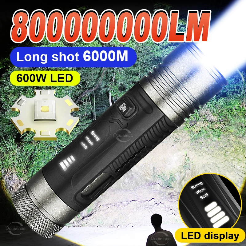 Lamp Long Shot Super Zoom Flash Power Torch Ultra Lights Waterproof Flashlights Fast Powerful High Camping Charge Type-c
Lamp Long Shot Super Zoom Flash Power Torch Ultra Lights Waterproof Flashlights Fast Powerful High Camping Charge Type-c