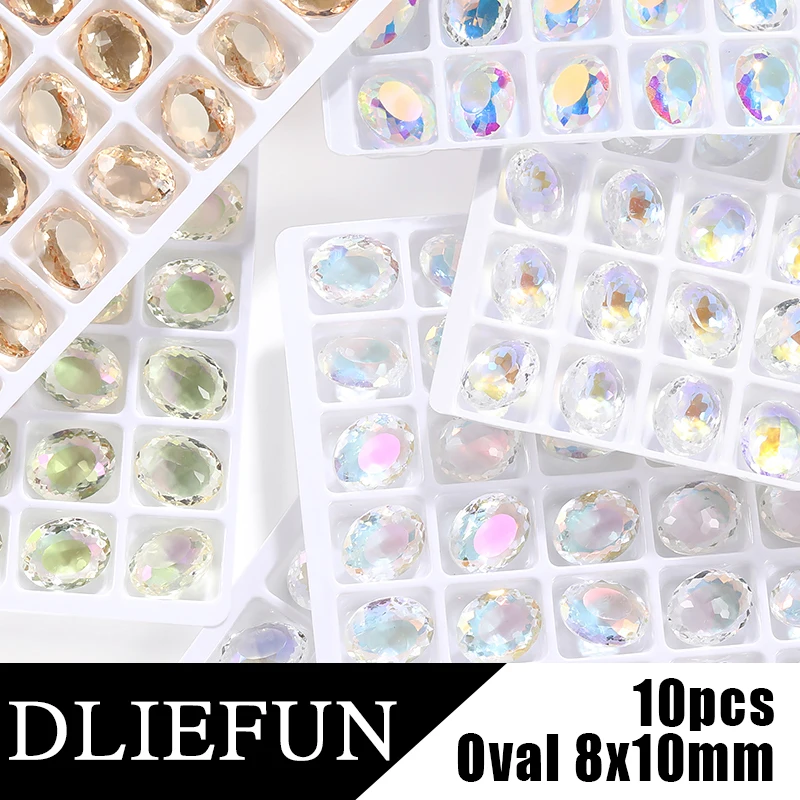 8x10mm Oval Transparent Crytsals Glass Rhinestones Clothing Decoration Accessories Glitter Stones DIY Crafts Gems Glass Beads
8x10mm Oval Transparent Crytsals Glass Rhinestones Clothing Decoration Accessories Glitter Stones DIY Crafts Gems Glass Beads