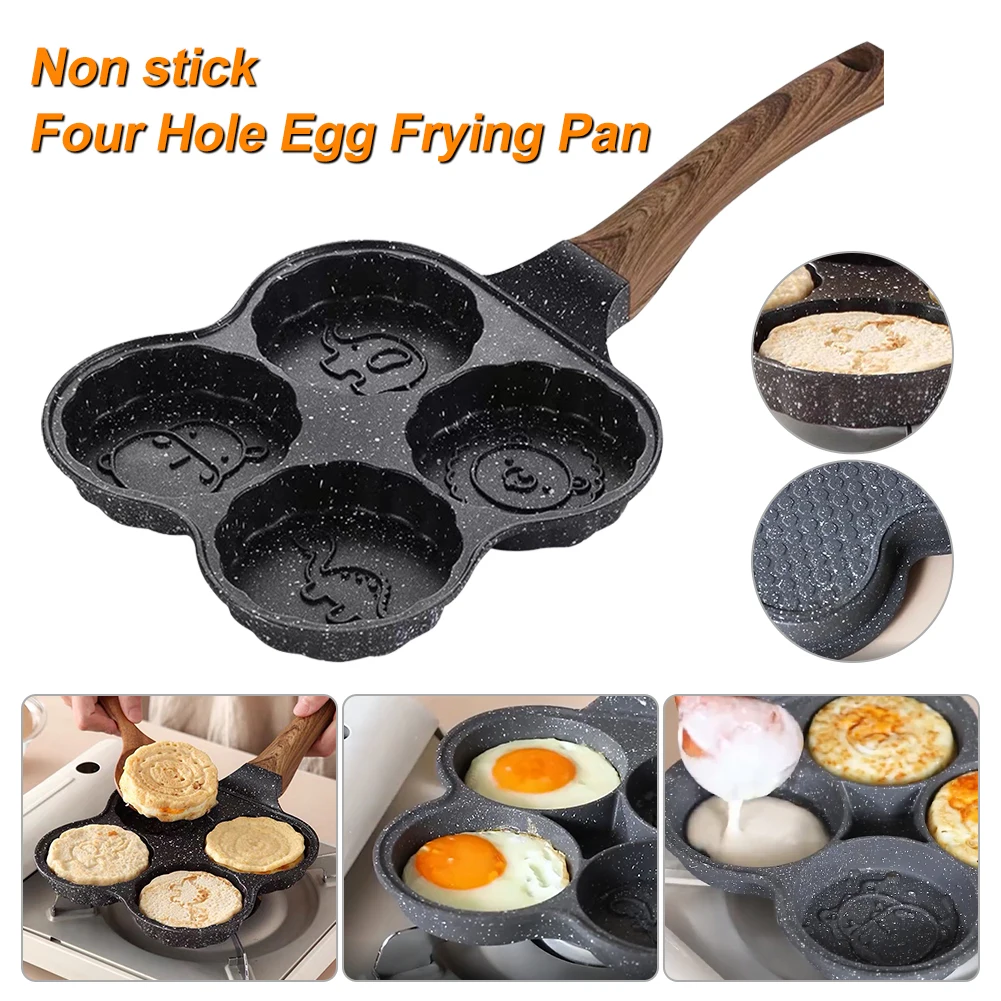 Thickened Omelet Pan Four-hole Frying Pot Pan Non-stick Egg Pancake Steak Pan Cooking Maker Egg Ham Breakfast Cookware Pans
Thickened Omelet Pan Four-hole Frying Pot Pan Non-stick Egg Pancake Steak Pan Cooking Maker Egg Ham Breakfast Cookware Pans