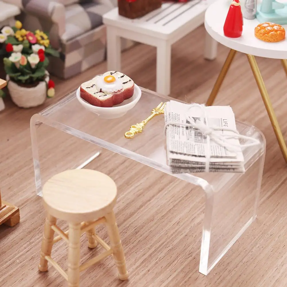Trendy Mini House Accessories Clear Table Dollhouse Modern Table Imagination Ability Hands-on Ability
Trendy Mini House Accessories Clear Table Dollhouse Modern Table Imagination Ability Hands-on Ability