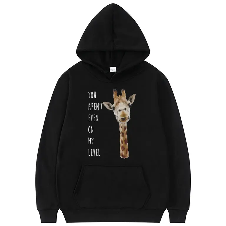 You Arent Even Om My Level Letter Printed Hoodie Mens Funny Giraffe Graphics Hoodies Tops Men Women Fashion Oversized Sweatshirt
You Arent Even Om My Level Letter Printed Hoodie Mens Funny Giraffe Graphics Hoodies Tops Men Women Fashion Oversized Sweatshirt