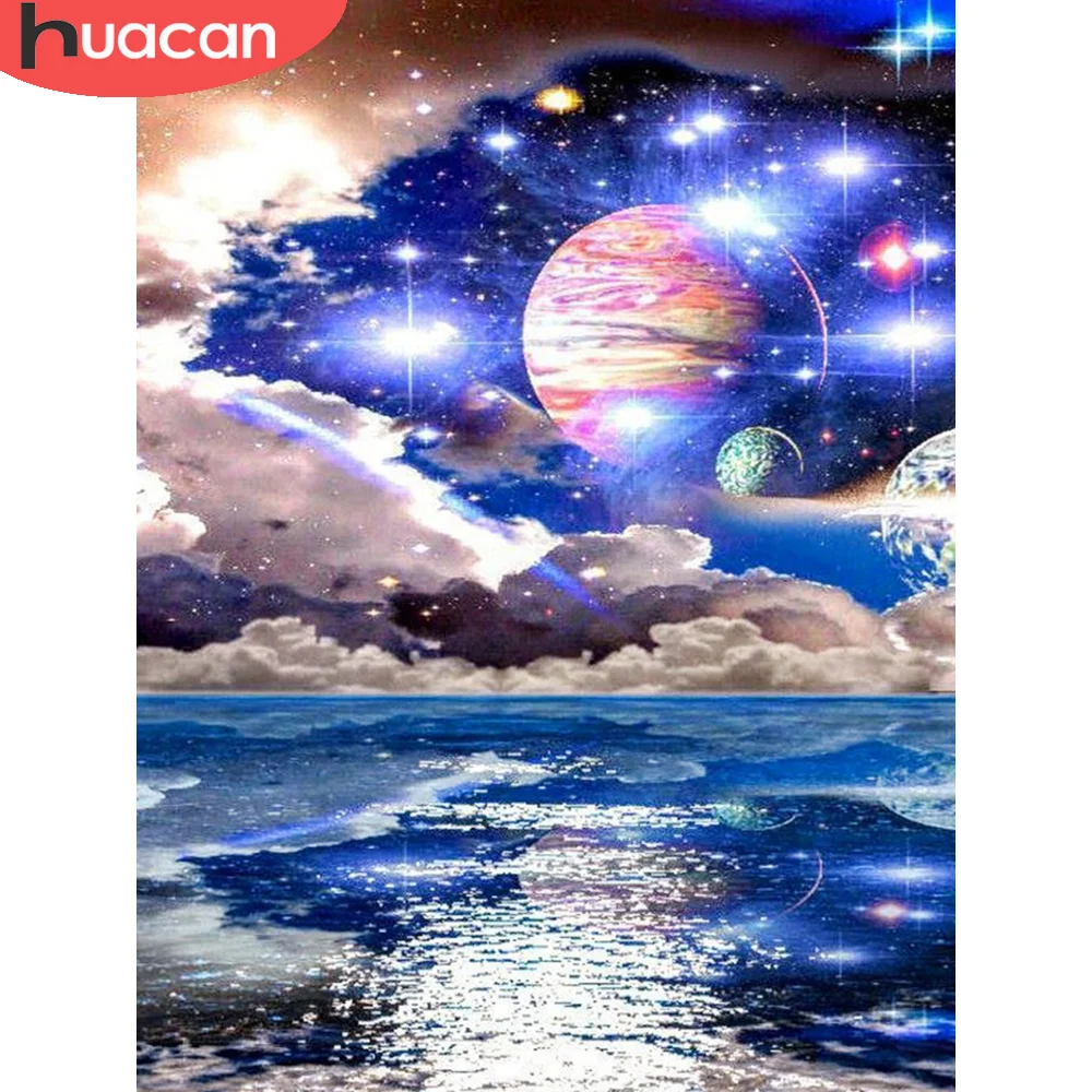 Картина HUACAN, 5D, для алмазной вышивки, с планетой, морем
Картина HUACAN, 5D, для алмазной вышивки, с планетой, морем