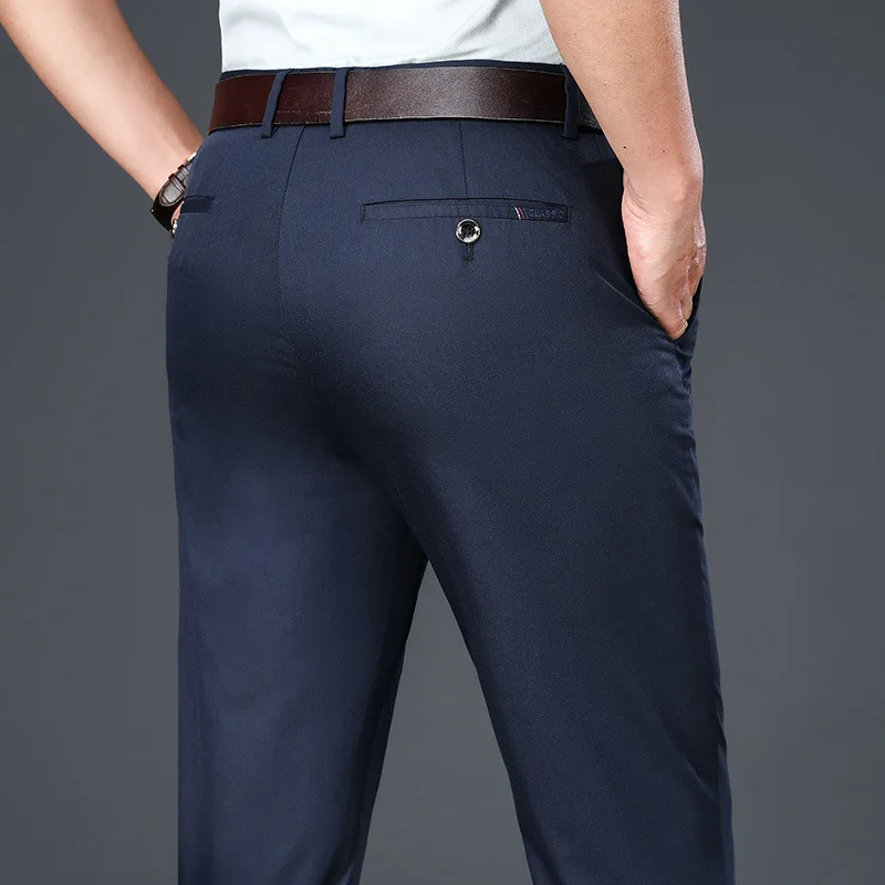 New Mens Casual Pants Spring Business Suit Pants Loose Straight Large Size Trousers Mens Dress Pants Classic Office Trousers Men 
New Mens Casual Pants Spring Business Suit Pants Loose Straight Large Size Trousers Mens Dress Pants Classic Office Trousers Men
