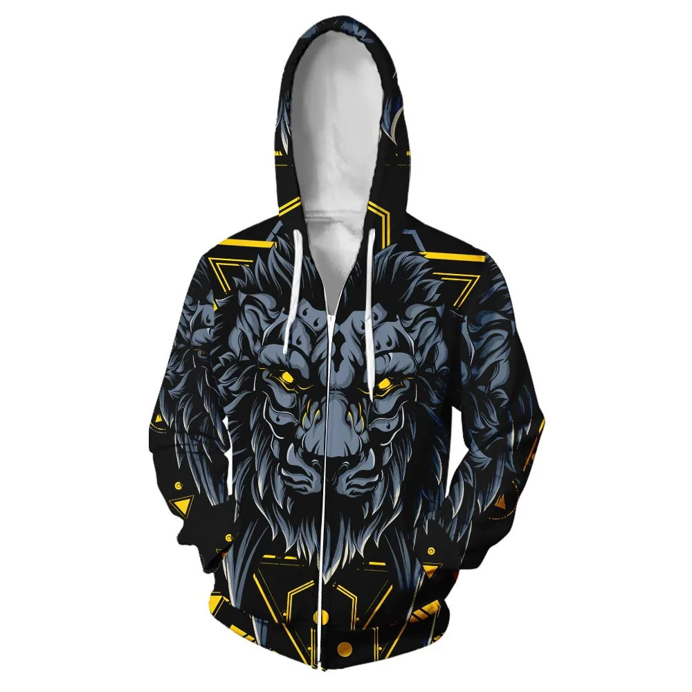 Autumn and Winter Men's Zipper Sweater 3D Animal Digital Printing European and American Size Creative Leisure Trend 3D Hoodie
Autumn and Winter Men's Zipper Sweater 3D Animal Digital Printing European and American Size Creative Leisure Trend 3D Hoodie