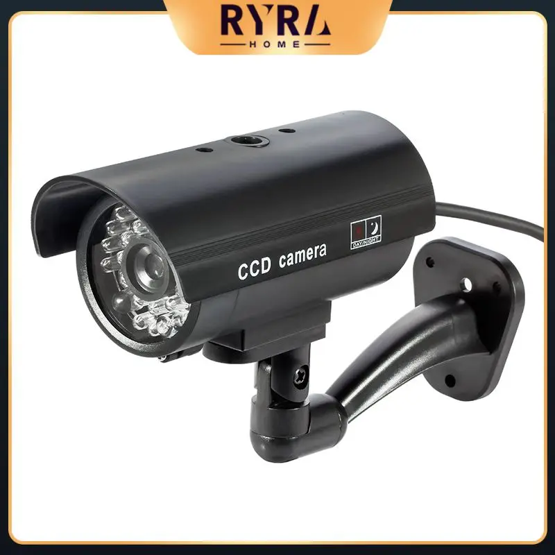 

2021 Security TL-2600 Waterproof Outdoor Indoor Fake Camera Security Dummy CCTV Surveillance Camera Night CAM LED Light Color