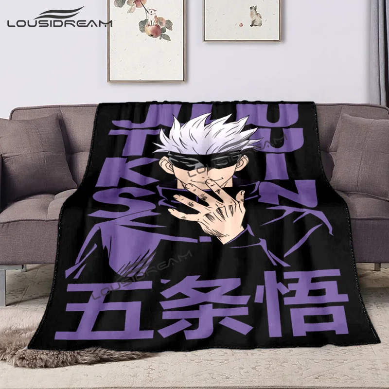 Jujutsu Kaisen Anime Blanket Gojo Fashion Anime Flannel Blanket Sheet Room Decoration Kids Adult Gift kawaii Sofa Travel Camping
Jujutsu Kaisen Anime Blanket Gojo Fashion Anime Flannel Blanket Sheet Room Decoration Kids Adult Gift kawaii Sofa Travel Camping