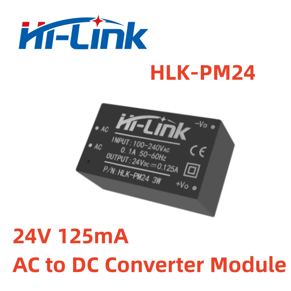 Free Shipping 5pcs/Lot 24V 125mA AC to DC Converter Module Power Supply Hi-Link HLK-PM24 
Free Shipping 5pcs/Lot 24V 125mA AC to DC Converter Module Power Supply Hi-Link HLK-PM24