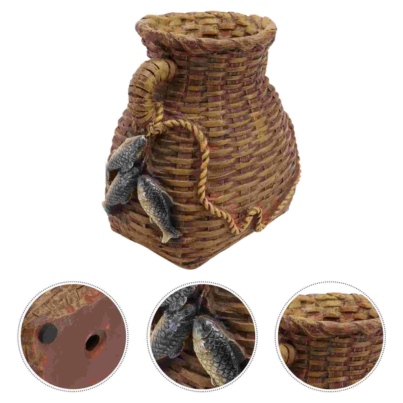 Basket Pot Farmhouse Bonsai Belly Vase Adornment Creative Flower Indoor Decor Woven Tabletop Succulents Seagrass Decoration
Basket Pot Farmhouse Bonsai Belly Vase Adornment Creative Flower Indoor Decor Woven Tabletop Succulents Seagrass Decoration
