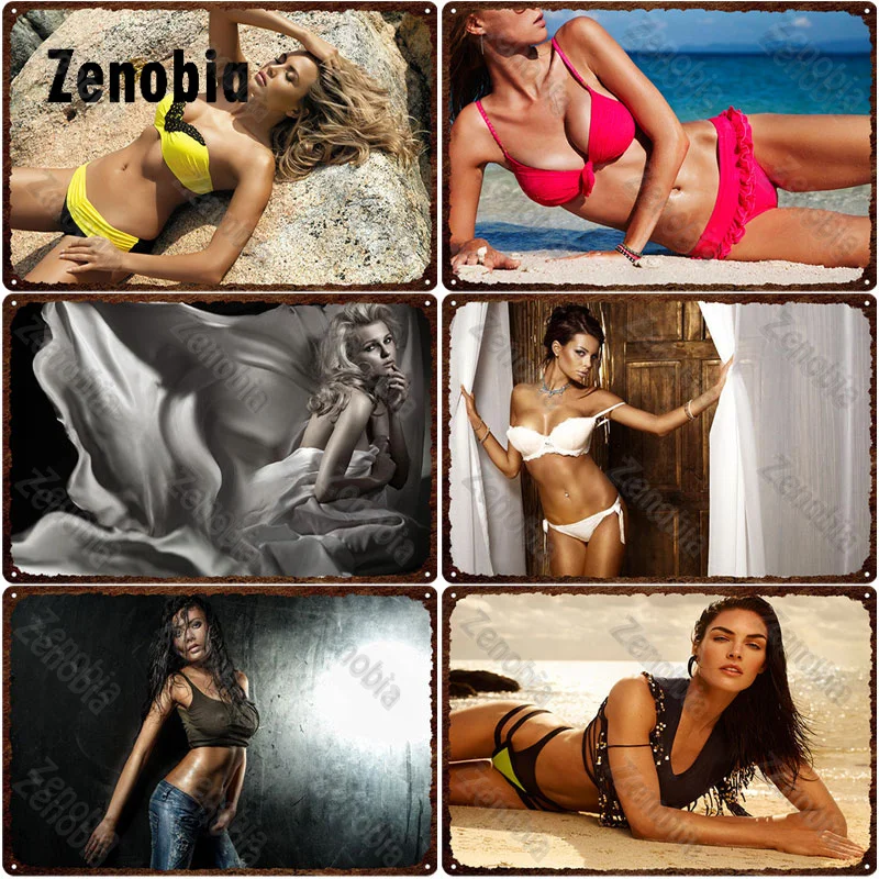Metal Sign Wall Decor Sexy Bikini Lingerie Girls Metal Poster Decorative Tin Sign Plate Wall Art Stickers Man Cave Bar Pub Decor
Metal Sign Wall Decor Sexy Bikini Lingerie Girls Metal Poster Decorative Tin Sign Plate Wall Art Stickers Man Cave Bar Pub Decor