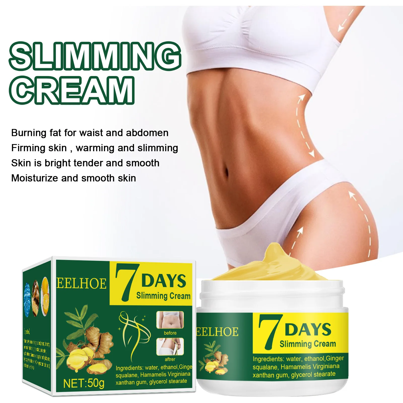 Natural Anti Cellulite Weight Loss Slimming Cream Promotes Fat Burning Create Beautiful Curve Anti-wrinkle Body Whitening Cream
Natural Anti Cellulite Weight Loss Slimming Cream Promotes Fat Burning Create Beautiful Curve Anti-wrinkle Body Whitening Cream