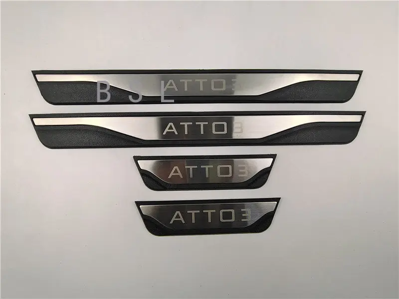 

Защитная Наклейка-Накладка на порог из нержавеющей стали для BYD Atto 3 2022, аксессуары для стайлинга автомобиля 2020 2021