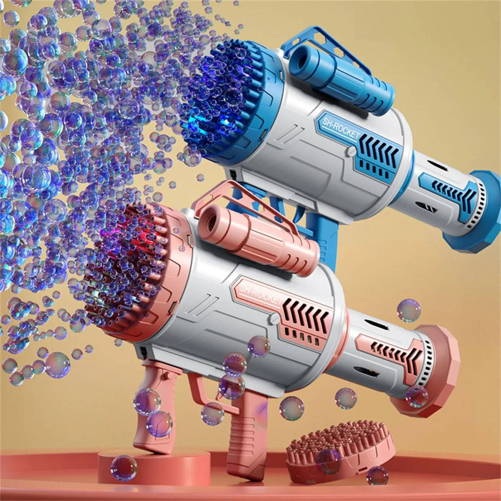 100 Holes Soap Bubbles Automatic Bazooka Bubble Gun Toys Summer Water Rocket Bubble Maker Gun Electric For Children Gift Toy
100 Holes Soap Bubbles Automatic Bazooka Bubble Gun Toys Summer Water Rocket Bubble Maker Gun Electric For Children Gift Toy