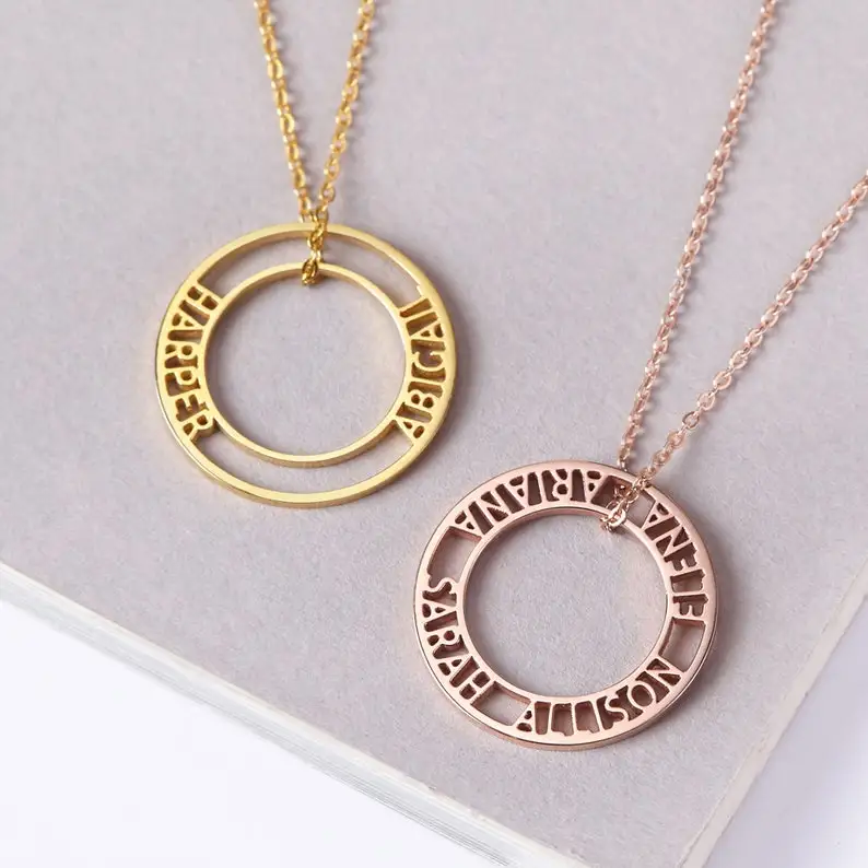 Custom Necklace for Women Personalised Stainless Steel Jewelry with Names Hollow Out Round Pendant Gold Choker Mom Gift
Custom Necklace for Women Personalised Stainless Steel Jewelry with Names Hollow Out Round Pendant Gold Choker Mom Gift