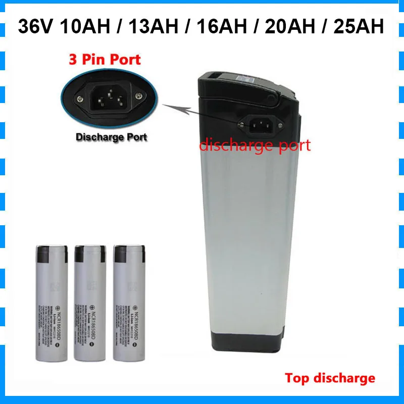 1000W 36V 20AH Lithium Silver Fish 18650 Battery Pack 10S 36 V 10AH 13AH 16AH 25AH Ebike Bateria NCR18650BD Cell Top Discharge
1000W 36V 20AH Lithium Silver Fish 18650 Battery Pack 10S 36 V 10AH 13AH 16AH 25AH Ebike Bateria NCR18650BD Cell Top Discharge