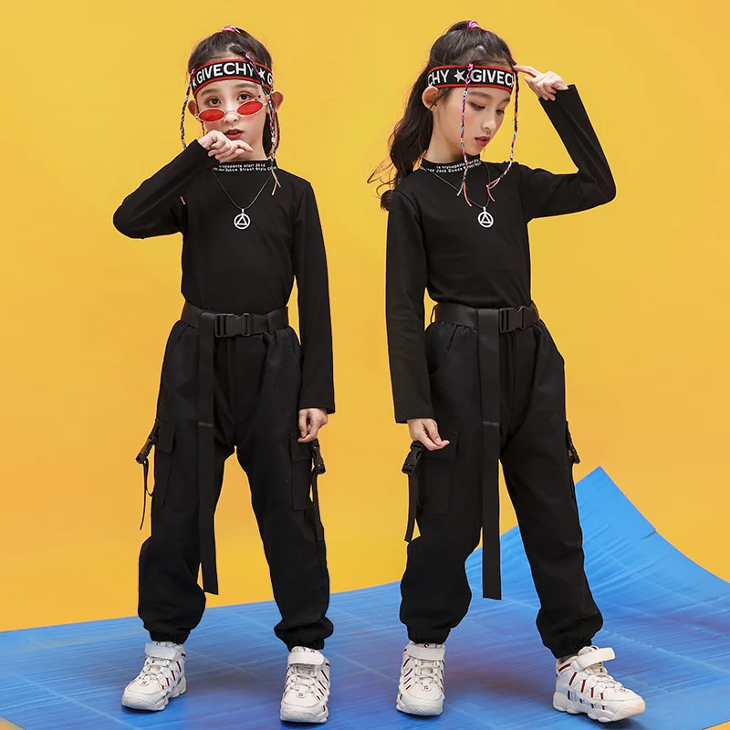 Hip hop girl's navel exposed long sleeve Korean version children's modern jazz dance set catwalk show costume fashion
Hip hop girl's navel exposed long sleeve Korean version children's modern jazz dance set catwalk show costume fashion