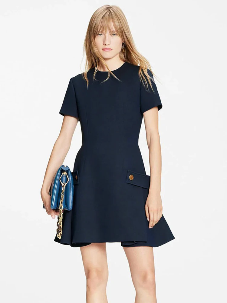Mini Dress Designer Spring Summer New High Quality Women's Elegant Vintage Short Sleeve A-lin Fashion Casual Party Dresses
Mini Dress Designer Spring Summer New High Quality Women's Elegant Vintage Short Sleeve A-lin Fashion Casual Party Dresses