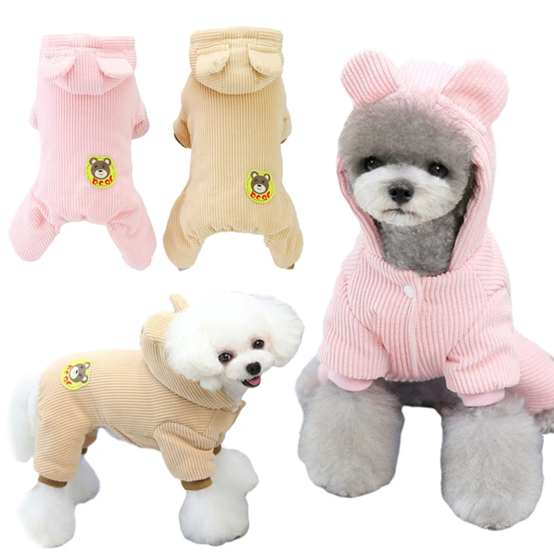 Winter Warm Dog Clothes Corduroy Pet Jumpsuit Super Thick Puppy Cats Cotton Coats for Small Dogs Jacket Chihuahua Teddy Costumes
Winter Warm Dog Clothes Corduroy Pet Jumpsuit Super Thick Puppy Cats Cotton Coats for Small Dogs Jacket Chihuahua Teddy Costumes