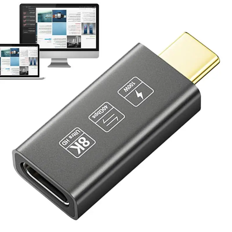 USB Male To Female Adapter C Type Male To Female Connector Extender Sturdy Aluminum Alloy Connector Extender With 40gbps Data
USB Male To Female Adapter C Type Male To Female Connector Extender Sturdy Aluminum Alloy Connector Extender With 40gbps Data