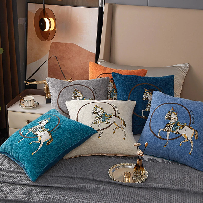 Croker Horse 45x45cm Throw Pillow Cushion Covers Pack Of 2 Pcs - Luxury Horse Embroidery Modern Style Couch Sofa Pillow Covers 
Croker Horse 45x45cm Throw Pillow Cushion Covers Pack Of 2 Pcs - Luxury Horse Embroidery Modern Style Couch Sofa Pillow Covers