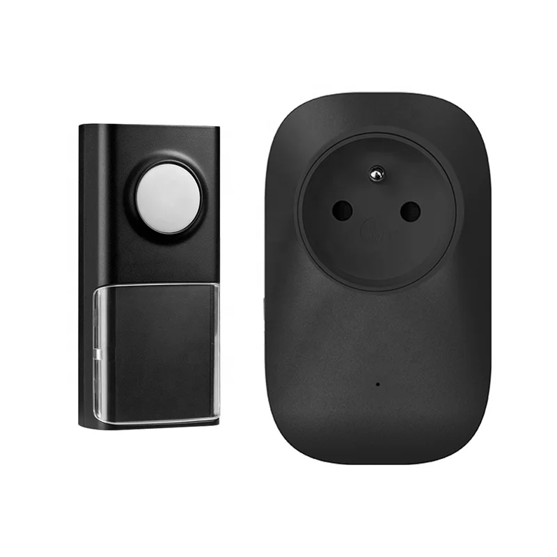 

Wireless Doorbell with Extra Socket and Chime, Waterproof Cordless Door Bell Ringer Up to 200M Range with 58 Ringtones for Home