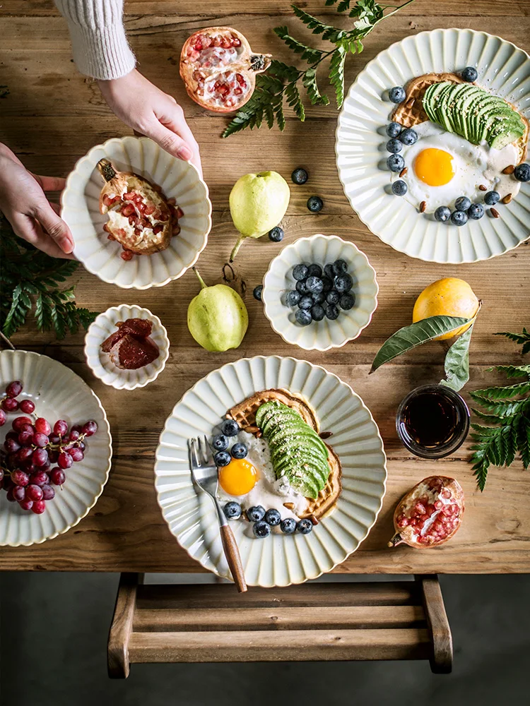 Japanese Retro Creative Ceramic Matching Tableware Household Dinner Plate Steak Plate Salad Plate
Japanese Retro Creative Ceramic Matching Tableware Household Dinner Plate Steak Plate Salad Plate
