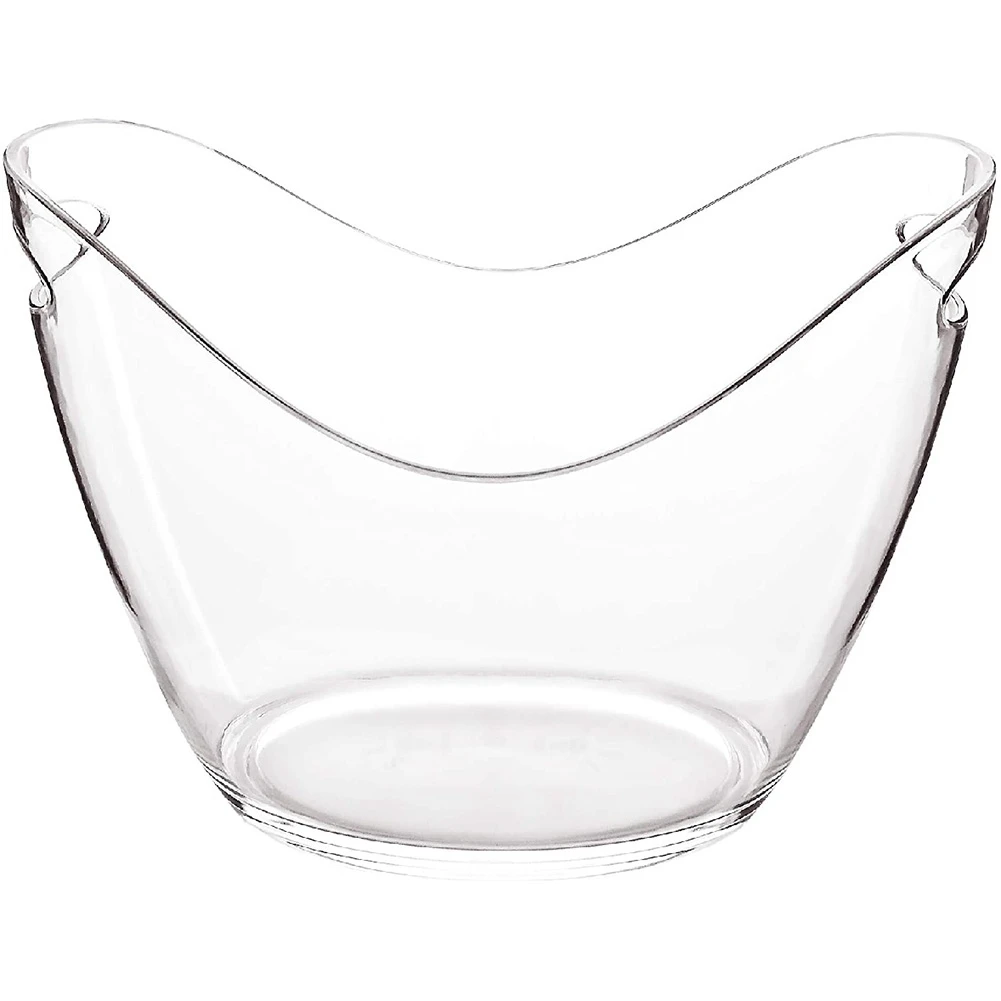 

Ice Bucket Wine Bucket, 4 Liter Plastic Tub for Drinks and Parties, Perfect for Wine, Champagne, Mimosa Cocktail Bar