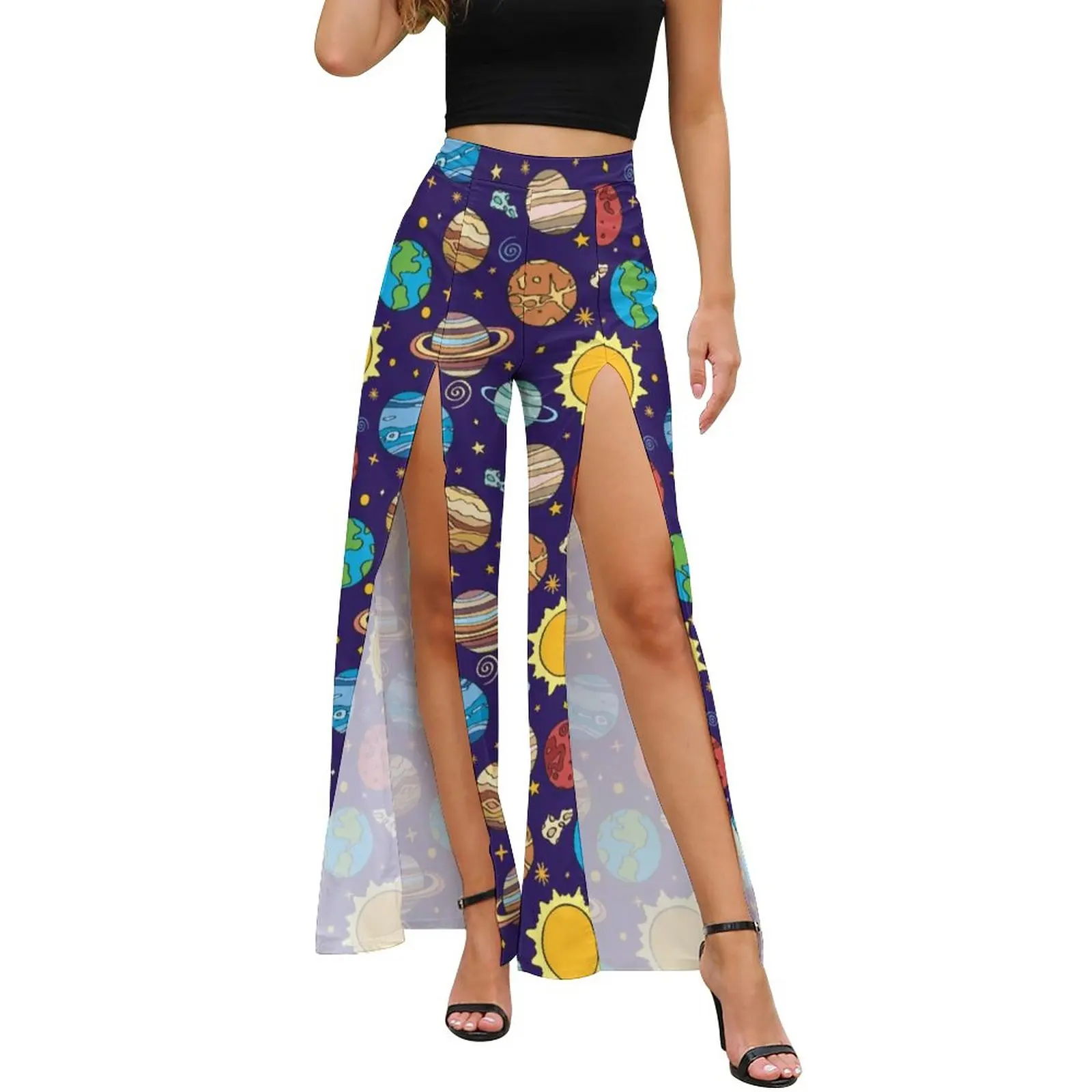 Cartoon Sun Pants Summer Solar System Print Casual Wide Pants Women High Waist Streetwear Graphic Trousers
Cartoon Sun Pants Summer Solar System Print Casual Wide Pants Women High Waist Streetwear Graphic Trousers