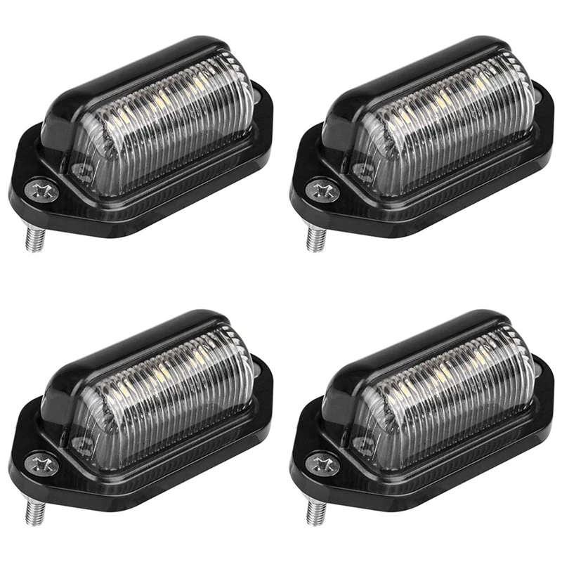 4X LED License Plate Light Waterproof License Plate Tail Light For Trailers, RV, Trucks, Boats
4X LED License Plate Light Waterproof License Plate Tail Light For Trailers, RV, Trucks, Boats