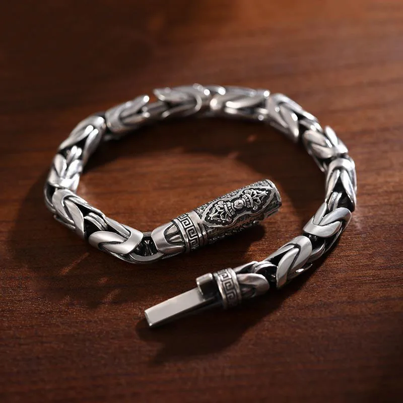 New Handmade Retro Men's Safe Braided Bracelet Diamond Pestle Tide Hip Hop Niche Thai Silver Jewelry Accessories
New Handmade Retro Men's Safe Braided Bracelet Diamond Pestle Tide Hip Hop Niche Thai Silver Jewelry Accessories