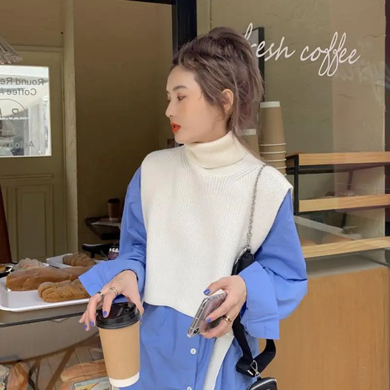 Sweater Vest Women Chic Lace-up Turtleneck College Harajuku Teens Sleeveless Cropped Knitwear All-match Ladies Streetwear Ins
Sweater Vest Women Chic Lace-up Turtleneck College Harajuku Teens Sleeveless Cropped Knitwear All-match Ladies Streetwear Ins