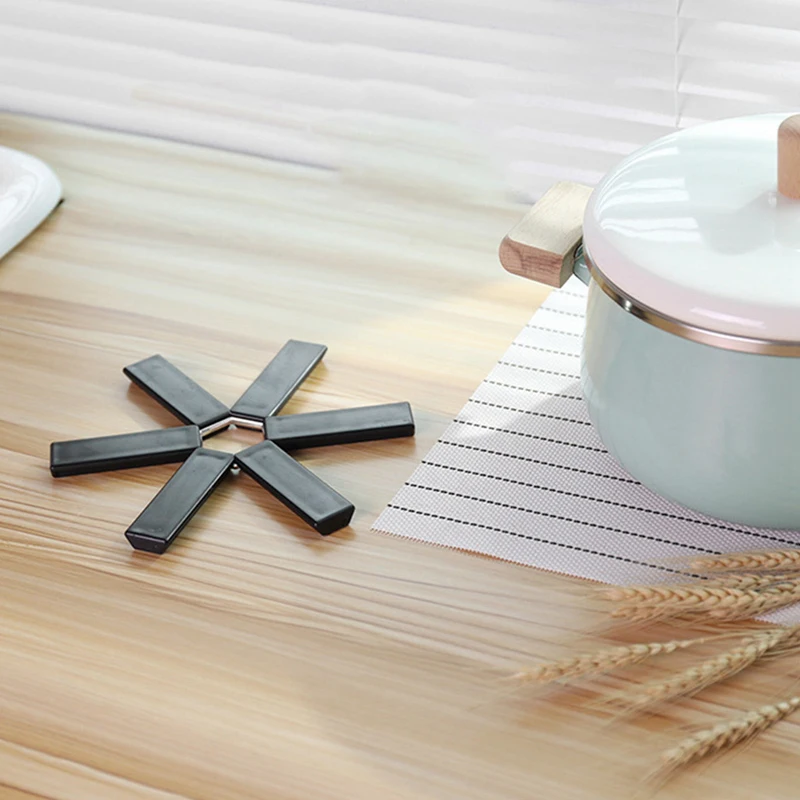 Pot Holders Pad Burrs-free ABS Trivet Mats Heat Insolation Space-saving Folding Silicone Heat Insulation Pad
Pot Holders Pad Burrs-free ABS Trivet Mats Heat Insolation Space-saving Folding Silicone Heat Insulation Pad