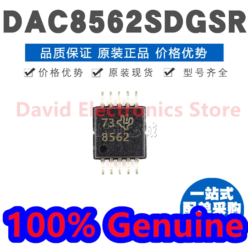 5PCS/LOT New original DAC8562SDGSR DAC8562 packaging VSSOP-10 printing 8562 digital to analog converter chip
5PCS/LOT New original DAC8562SDGSR DAC8562 packaging VSSOP-10 printing 8562 digital to analog converter chip